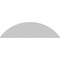 Ekena Millwork Segment Arch 3 Spoke Architectural Grade PVC Pediment, 66"W x 17-1/2"H x 2"P PEDPS066X175SEG03 - alternate 4